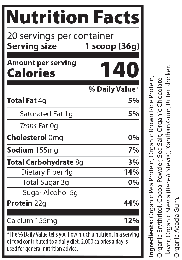 Plant Protein (Chocolate Milkshake)