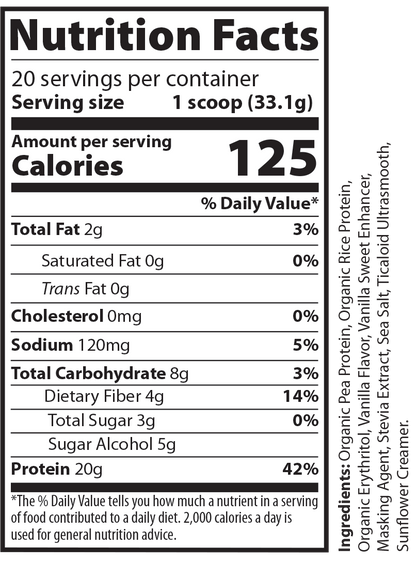 Plant Protien (Vanilla Milkshake)