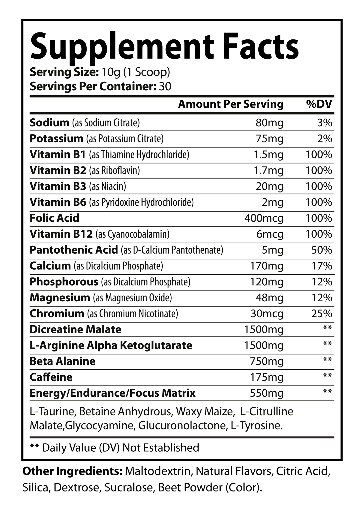 Pre-Workout (Fruit Punch)