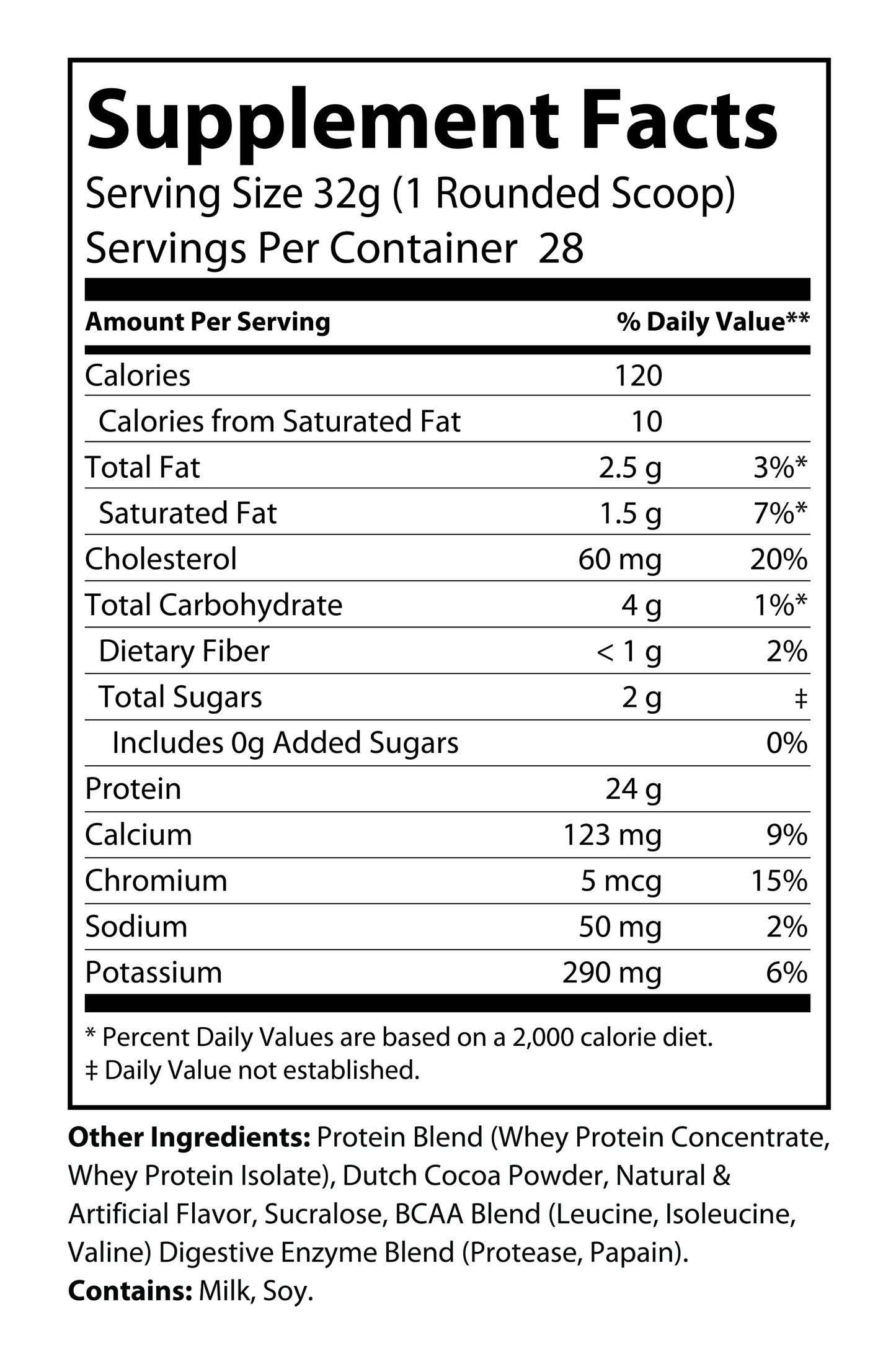 Whey Protein (Chocolate Milkshake)